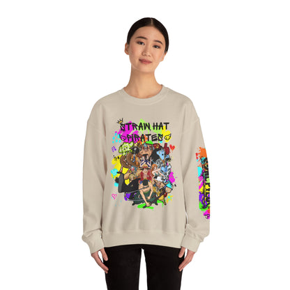 One Piece - Graffiti Straw Hat Crew Unisex Heavy Blend™ Crewneck Sweatshirt