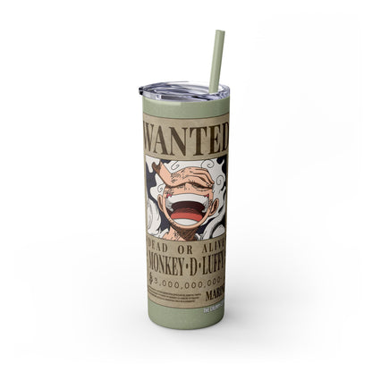 One Piece - Luffy Fifth Gear Skinny Tumbler with Straw, 20oz