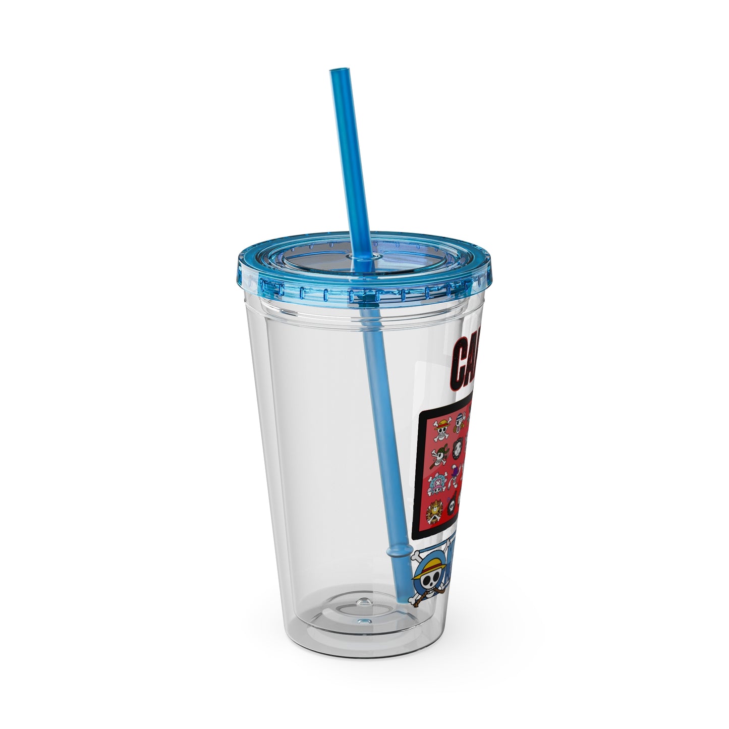 One Piece- Captain Luffy Sunsplash Tumbler with Straw, 16oz