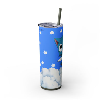 Happy As Can Be Skinny Tumbler with Straw, 20oz