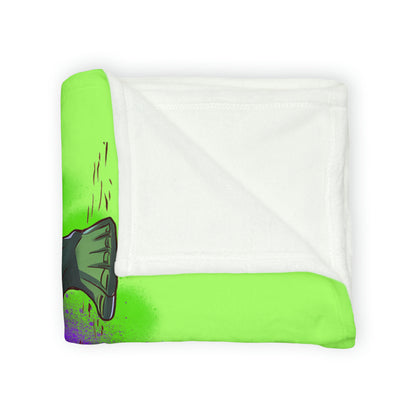 Hulk Loves Black Widow Soft Polyester Blanket