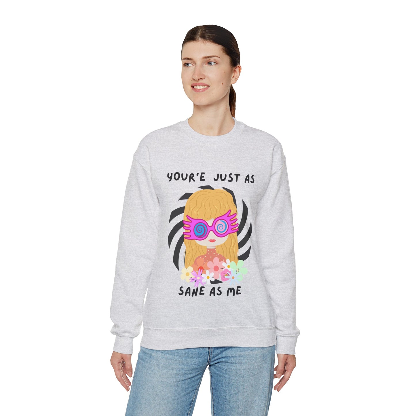 Just as Sane Unisex Heavy Blend™ Crewneck Sweatshirt