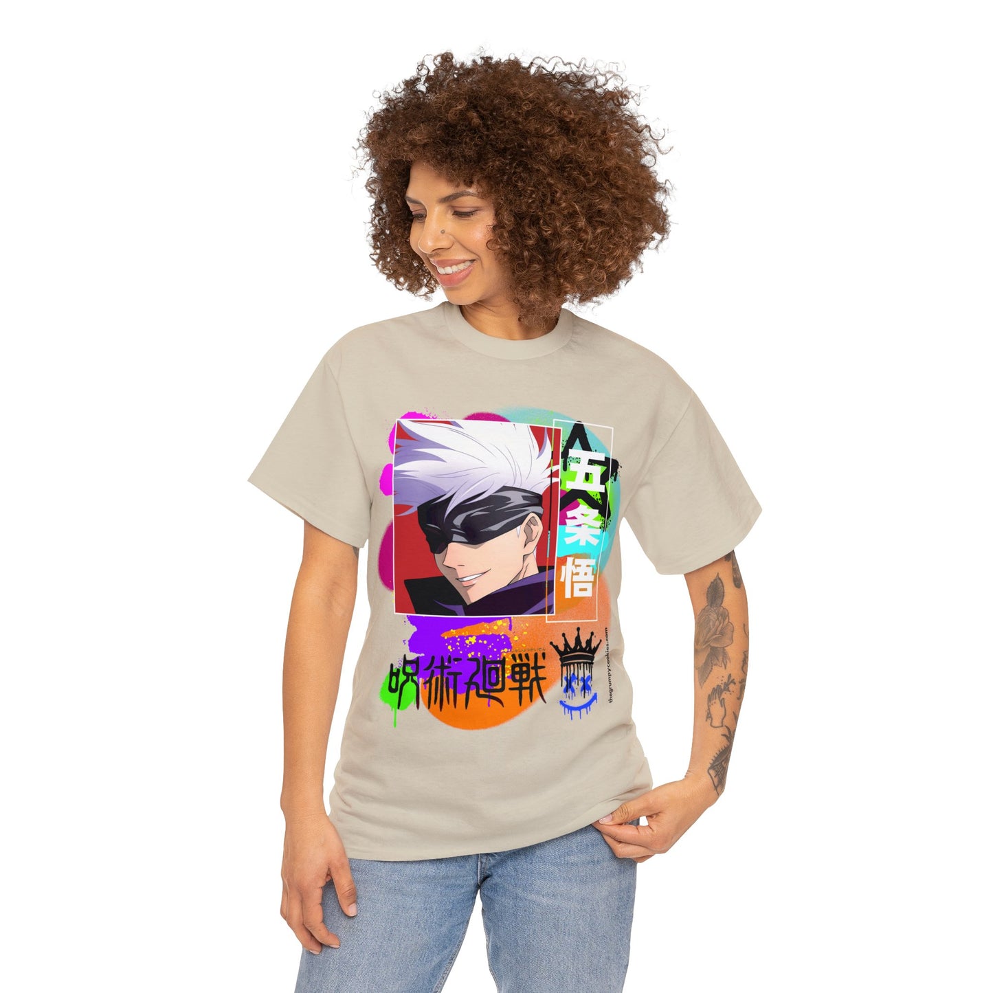 Gojo's Side Smile Unisex Heavy Cotton Tee