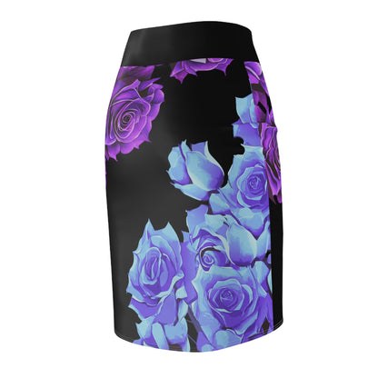 Everything's Coming Up Roses Pencil Skirt