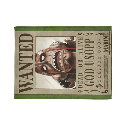 Usopp Wanted Poster Polyester Blanket