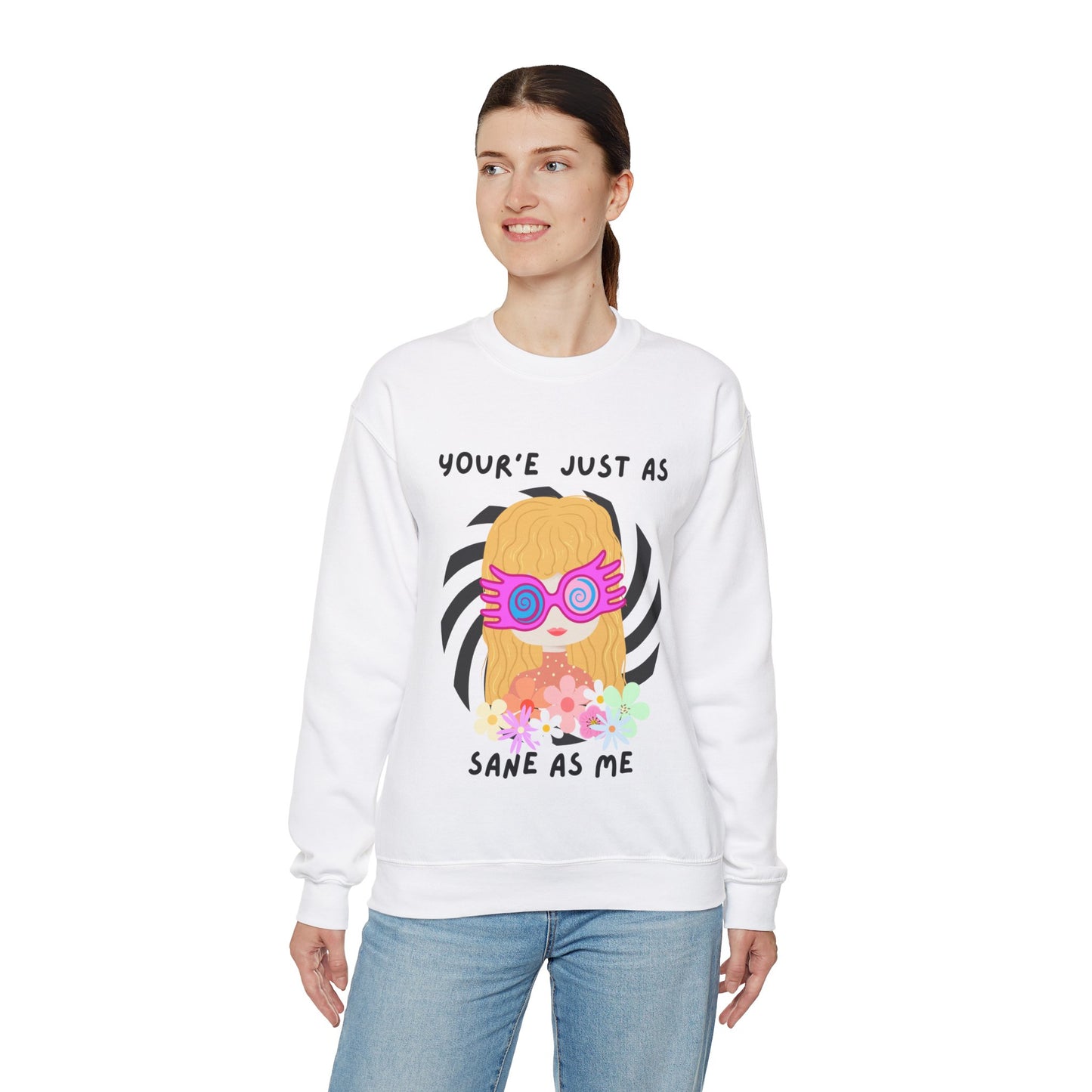 Just as Sane Unisex Heavy Blend™ Crewneck Sweatshirt