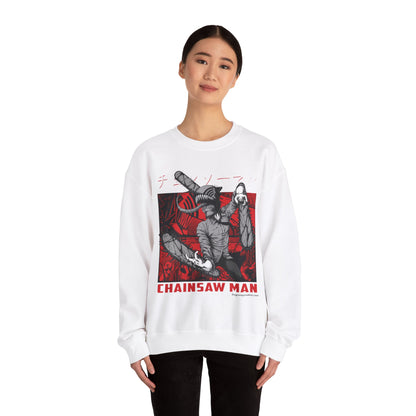 Denji Chainsaw Man  Unisex Heavy Blend™ Crewneck Sweatshirt