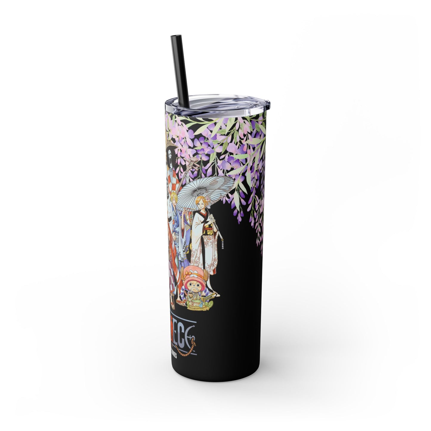 One Piece - Wano and Wisteria Tumbler with Straw, 20oz