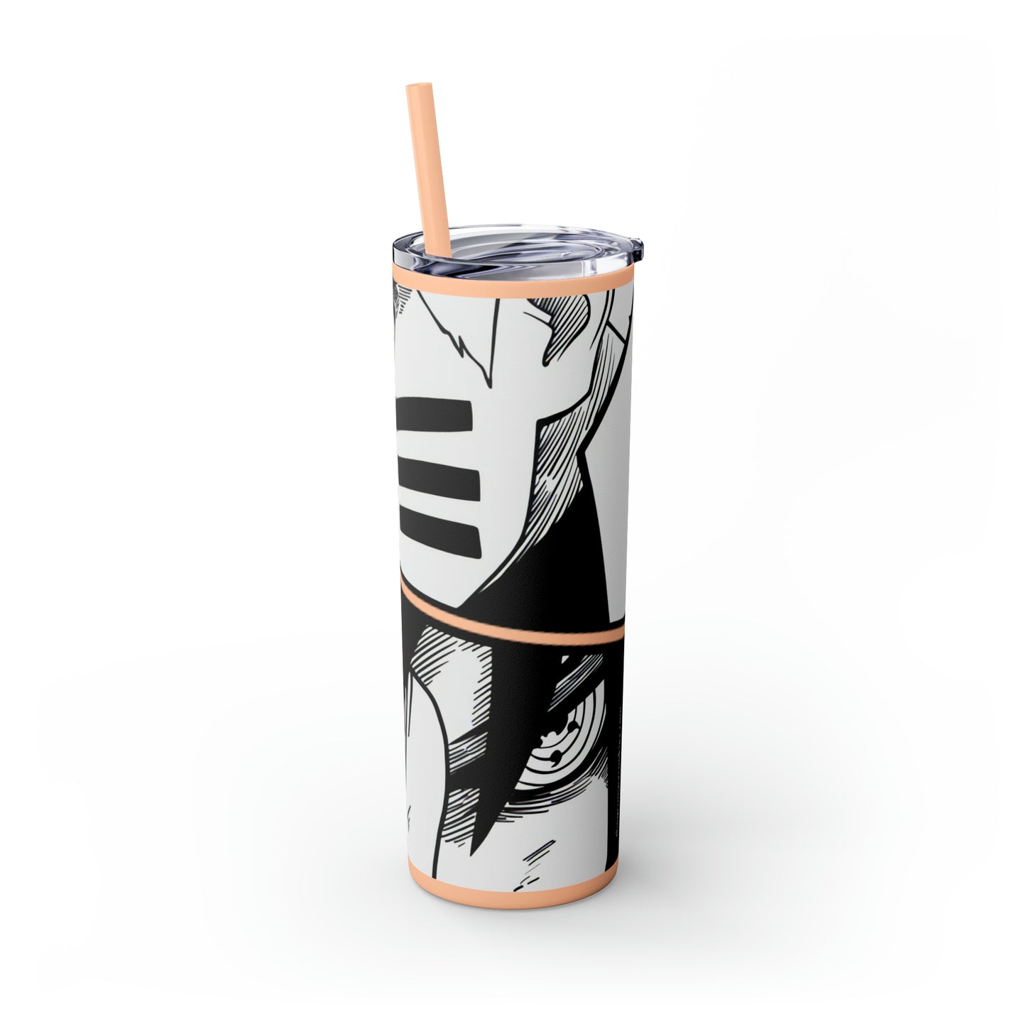 Naruto and Sasuke Skinny Tumbler with Straw, 20oz