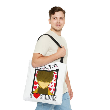 Mr Villian Loves Pandas Tote Bag