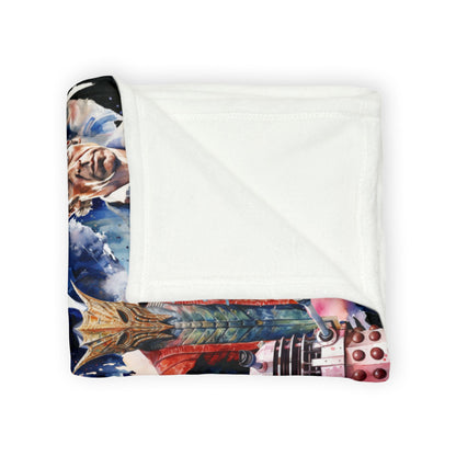 Dr Who - The Doctor and his Foes Polyester Blanket