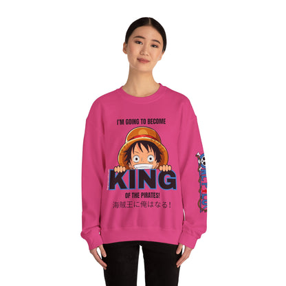 Pirate King Luffy Unisex Heavy Blend™ Crewneck Sweatshirt