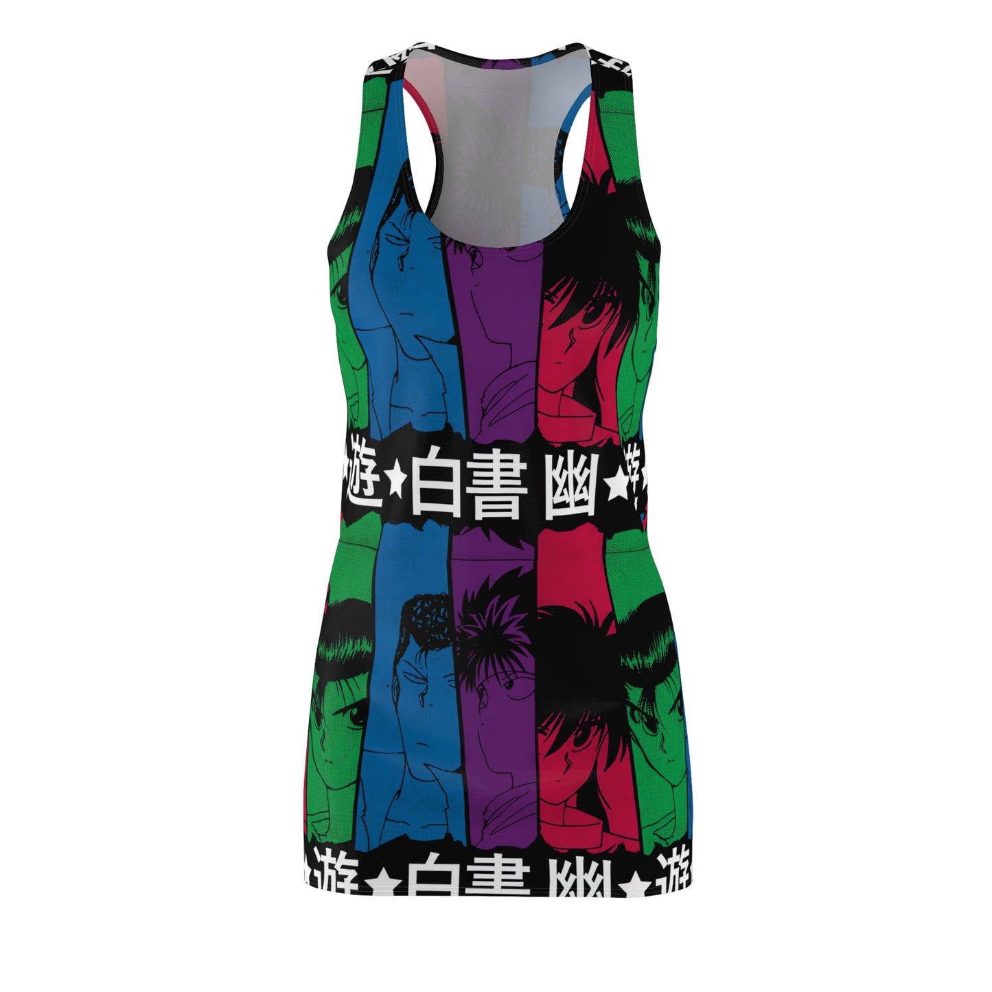 Yu Yu Hakusho Power of Four Women's Racerback Dress