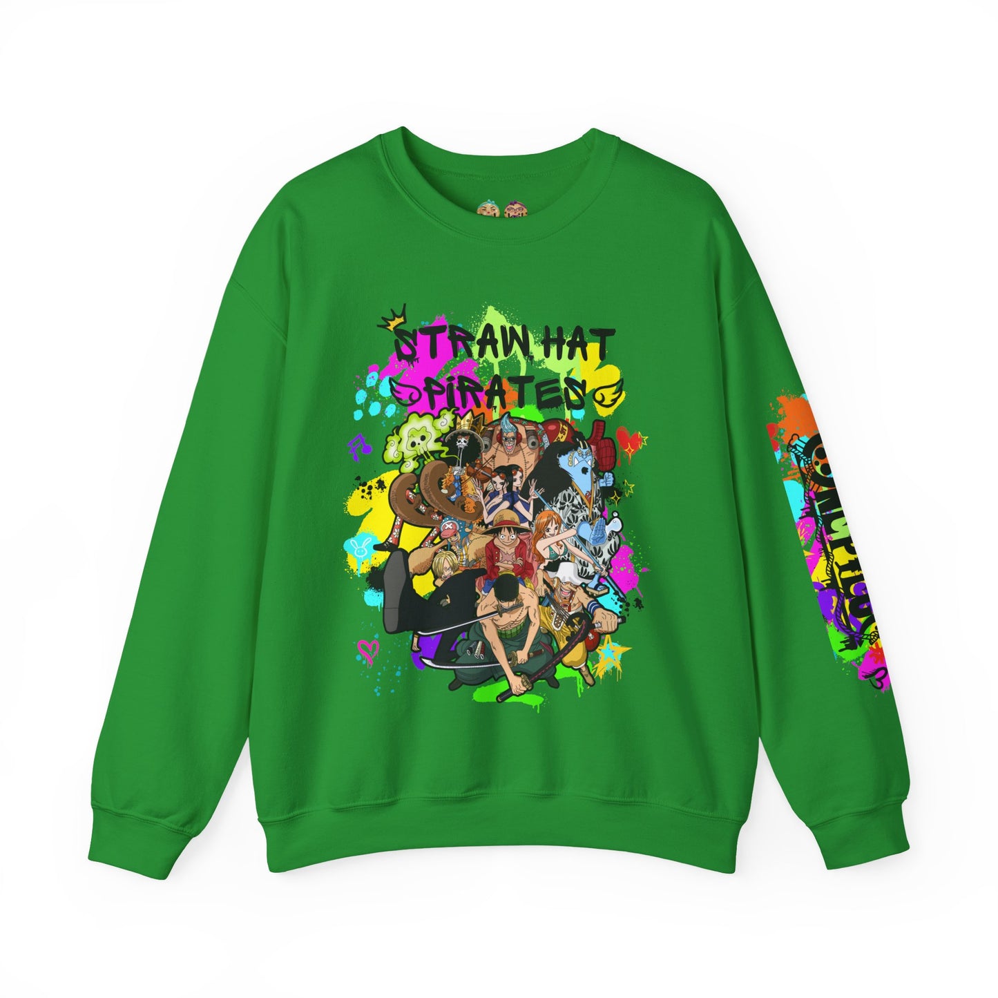 One Piece - Graffiti Straw Hat Crew Unisex Heavy Blend™ Crewneck Sweatshirt