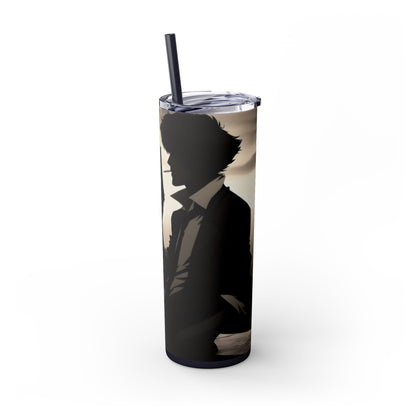 Spike in the City Skinny Tumbler with Straw, 20oz