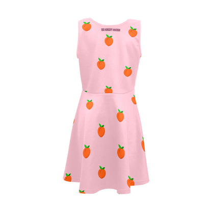 Mario Bros. - Bowser Loves Peaches Peaches Peaches Peaches Peaches Girl's Sleeveless Sundress