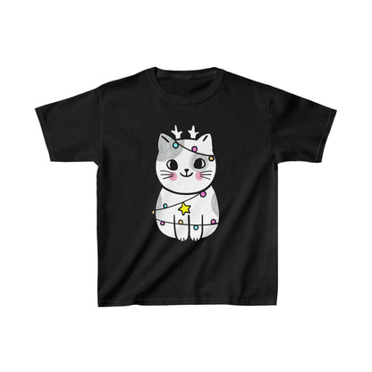 Tangled Reindeer Kitty Kids Heavy Cotton™ Tee