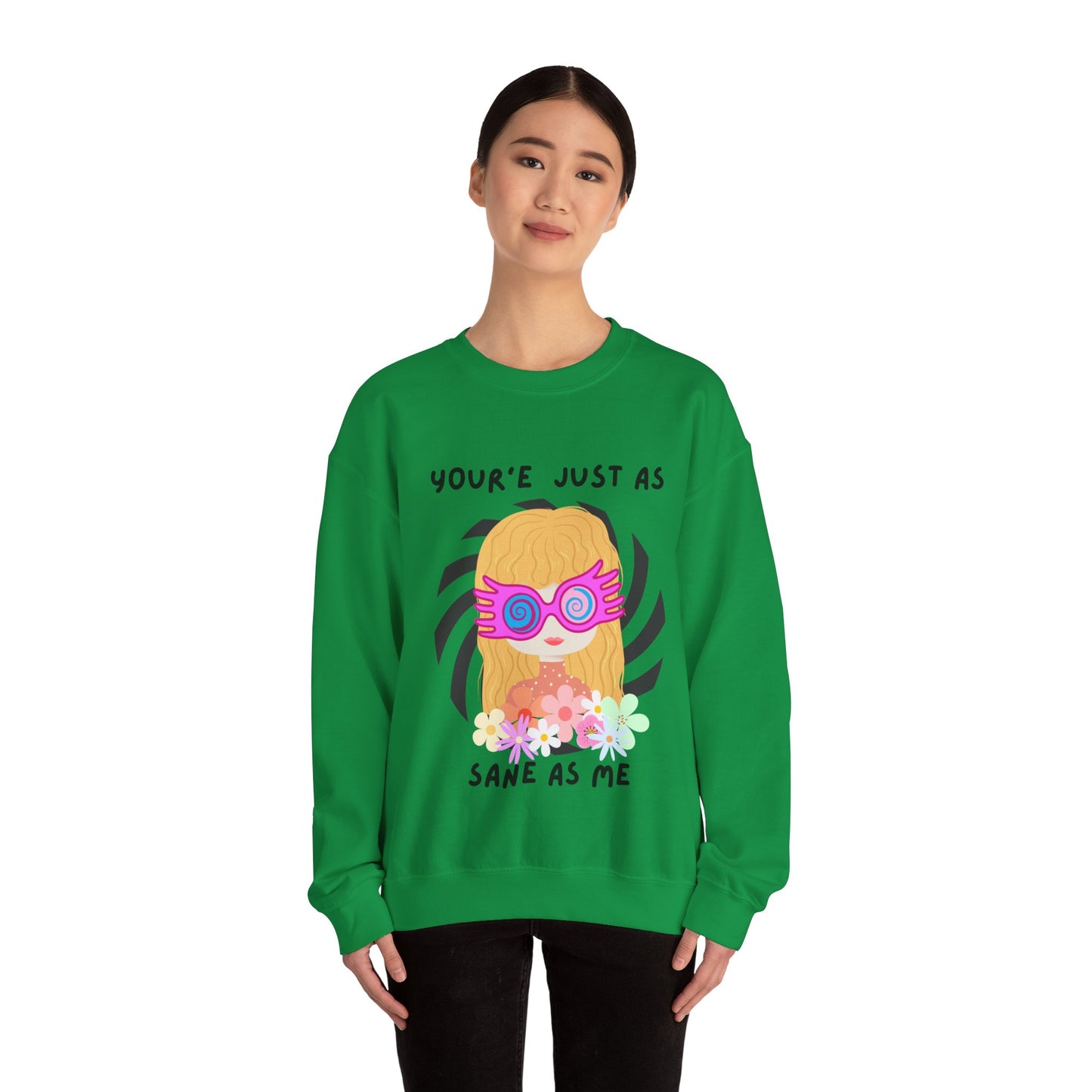 Just as Sane Unisex Heavy Blend™ Crewneck Sweatshirt