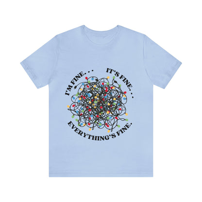 Tangled Lights Everything is Fine Short Sleeve Tee