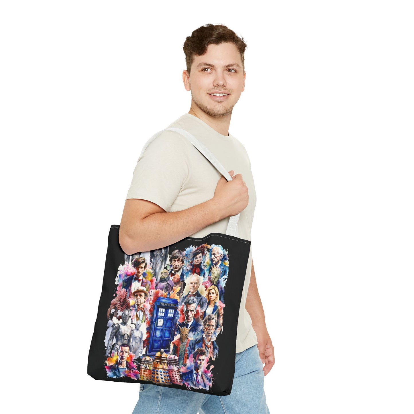 Dr Who - The Doctor and his Foes Tote Bag