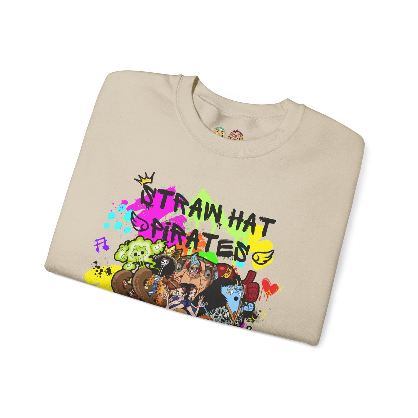 One Piece - Graffiti Straw Hat Crew Unisex Heavy Blend™ Crewneck Sweatshirt