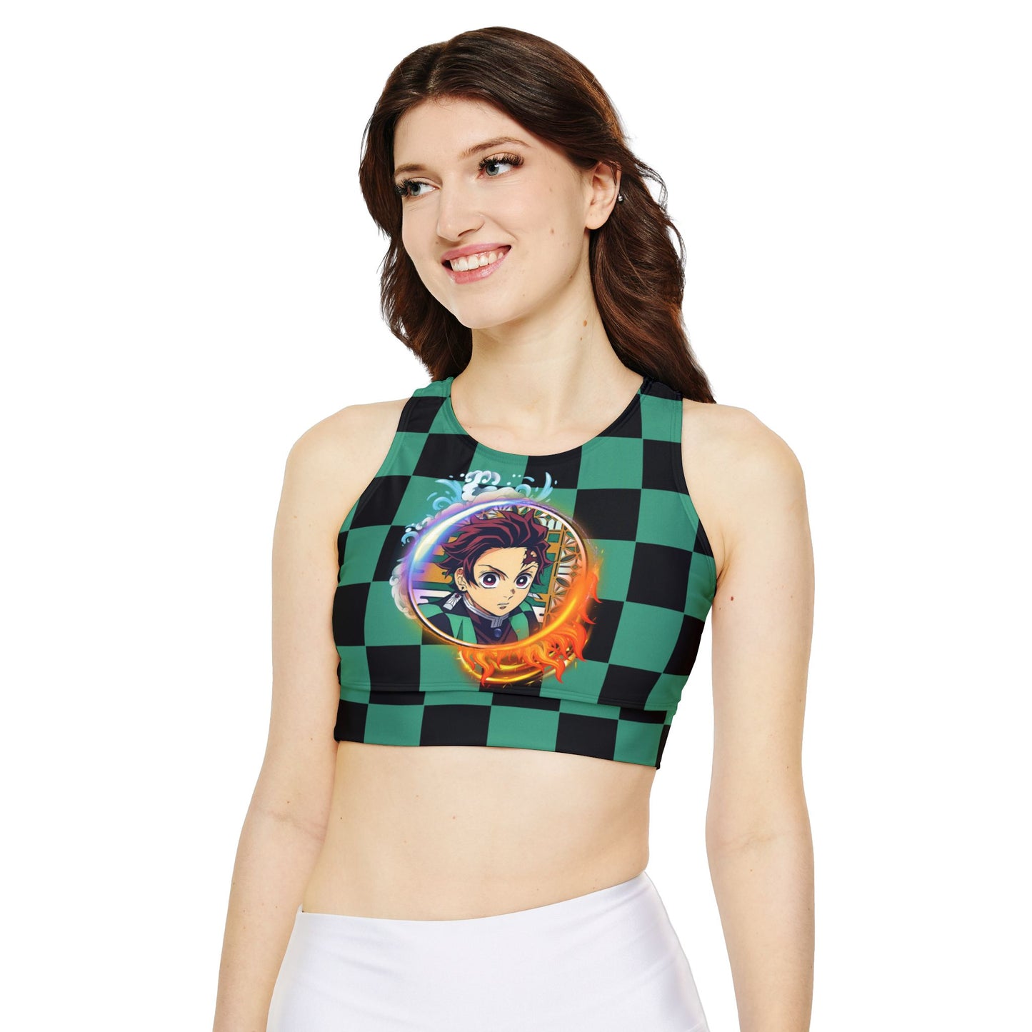 Demon Slayer - Tanjiro Time Lined, Padded Sports Bra