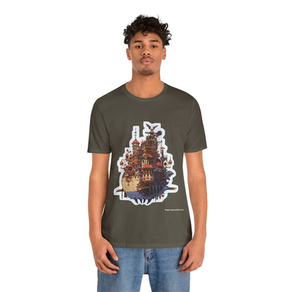 Howl's Moving Castle Jersey Short Sleeve Tee