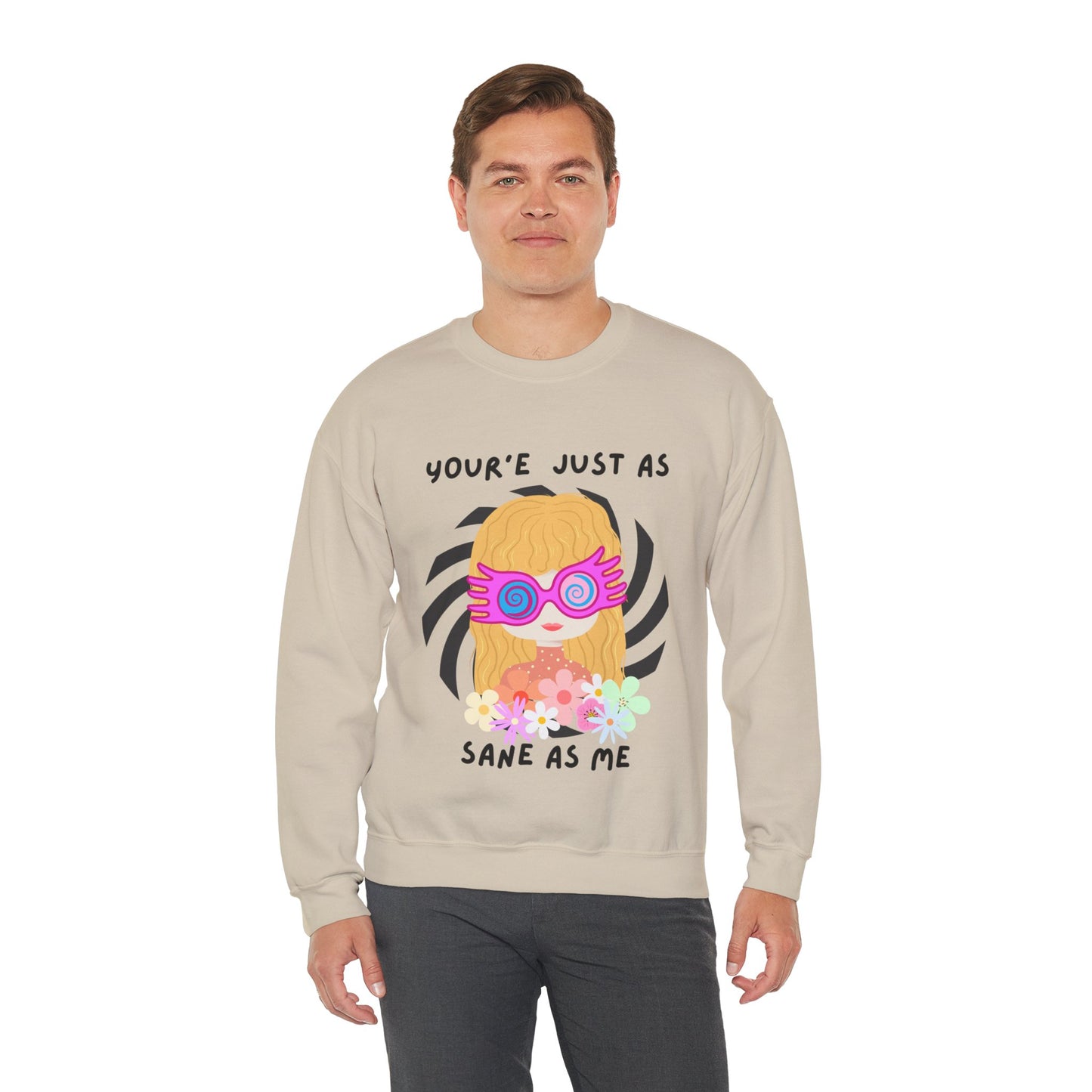 Just as Sane Unisex Heavy Blend™ Crewneck Sweatshirt