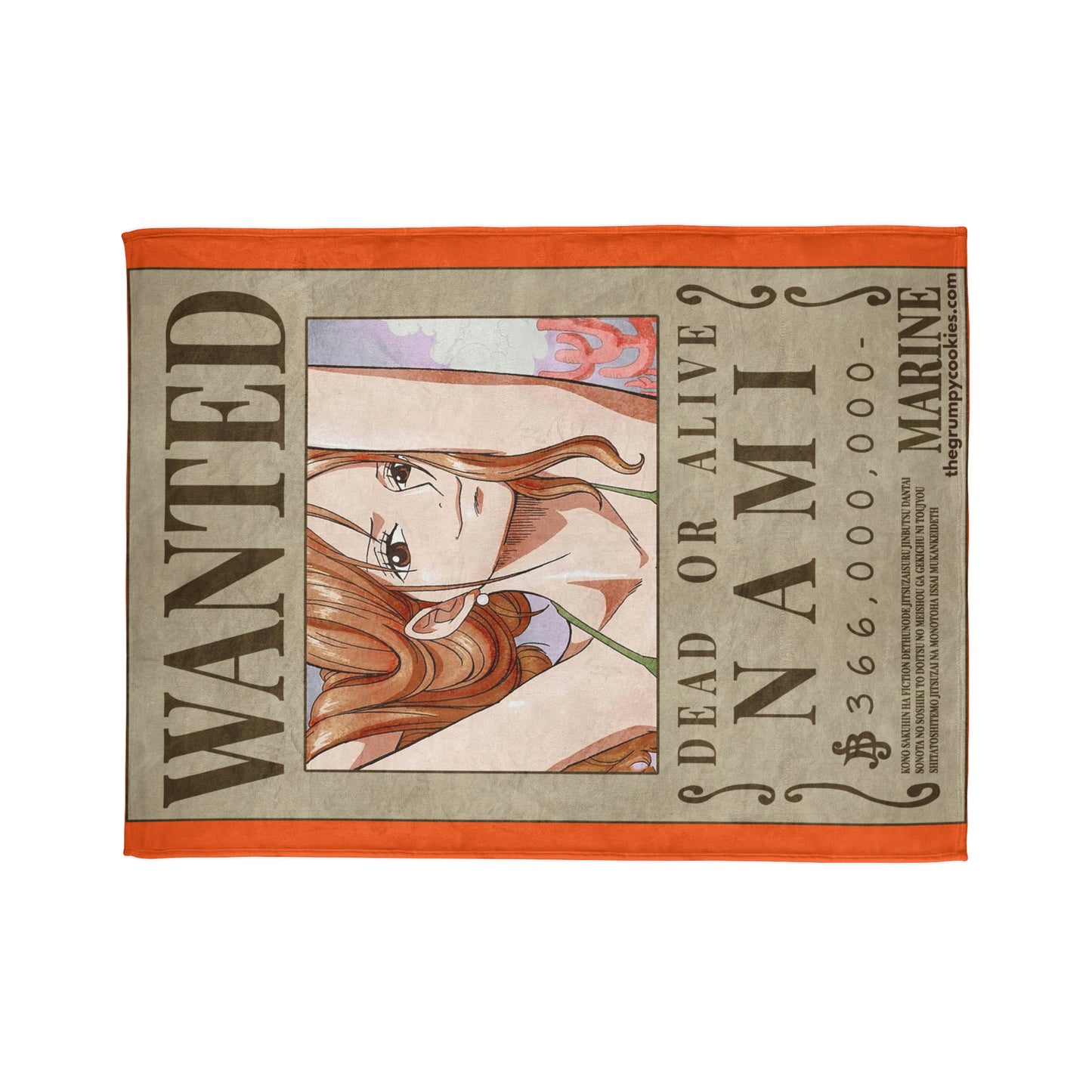 Nami Wanted Poster Polyester Blanket