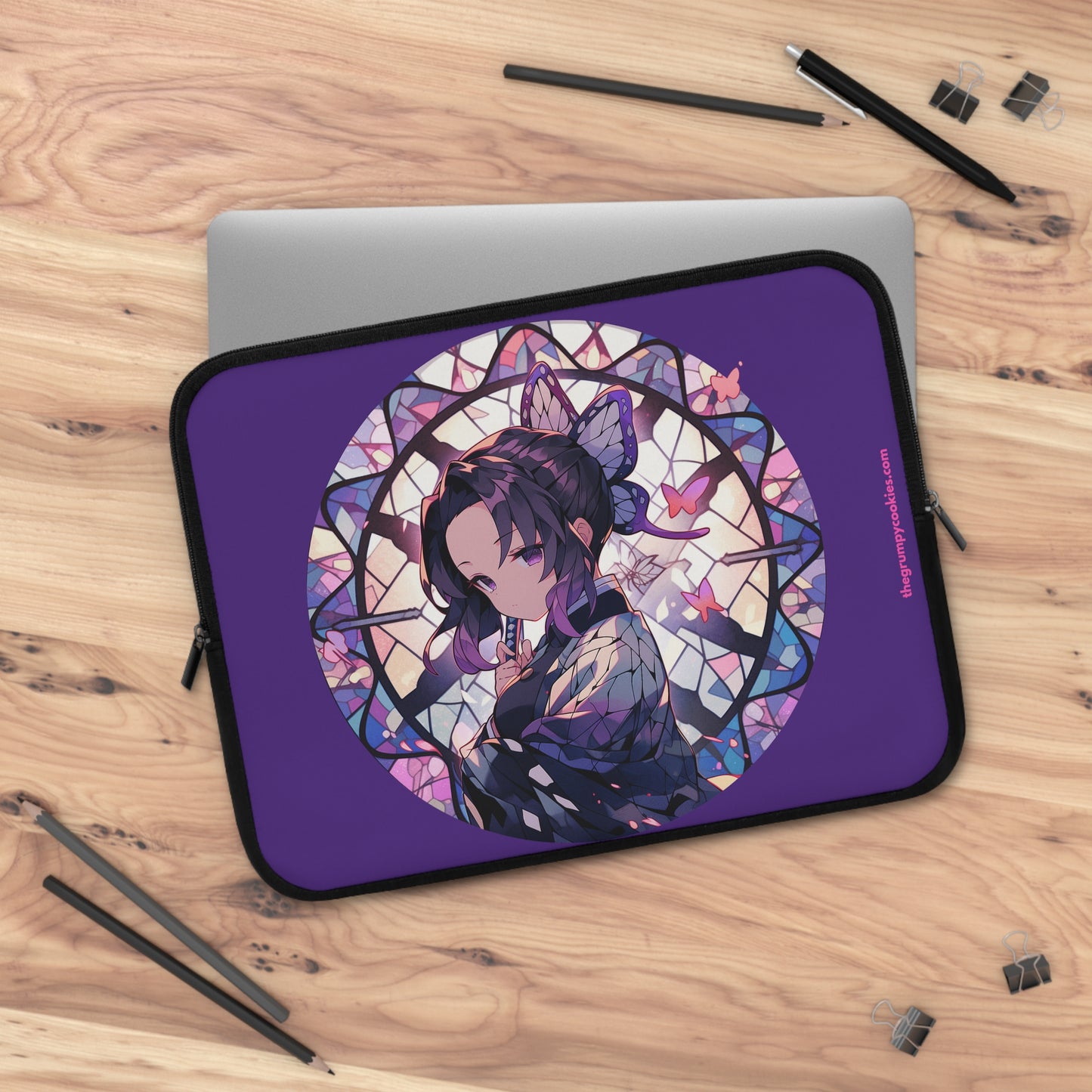 Stained Glass Shinobu Kocho Series Laptop Sleeve