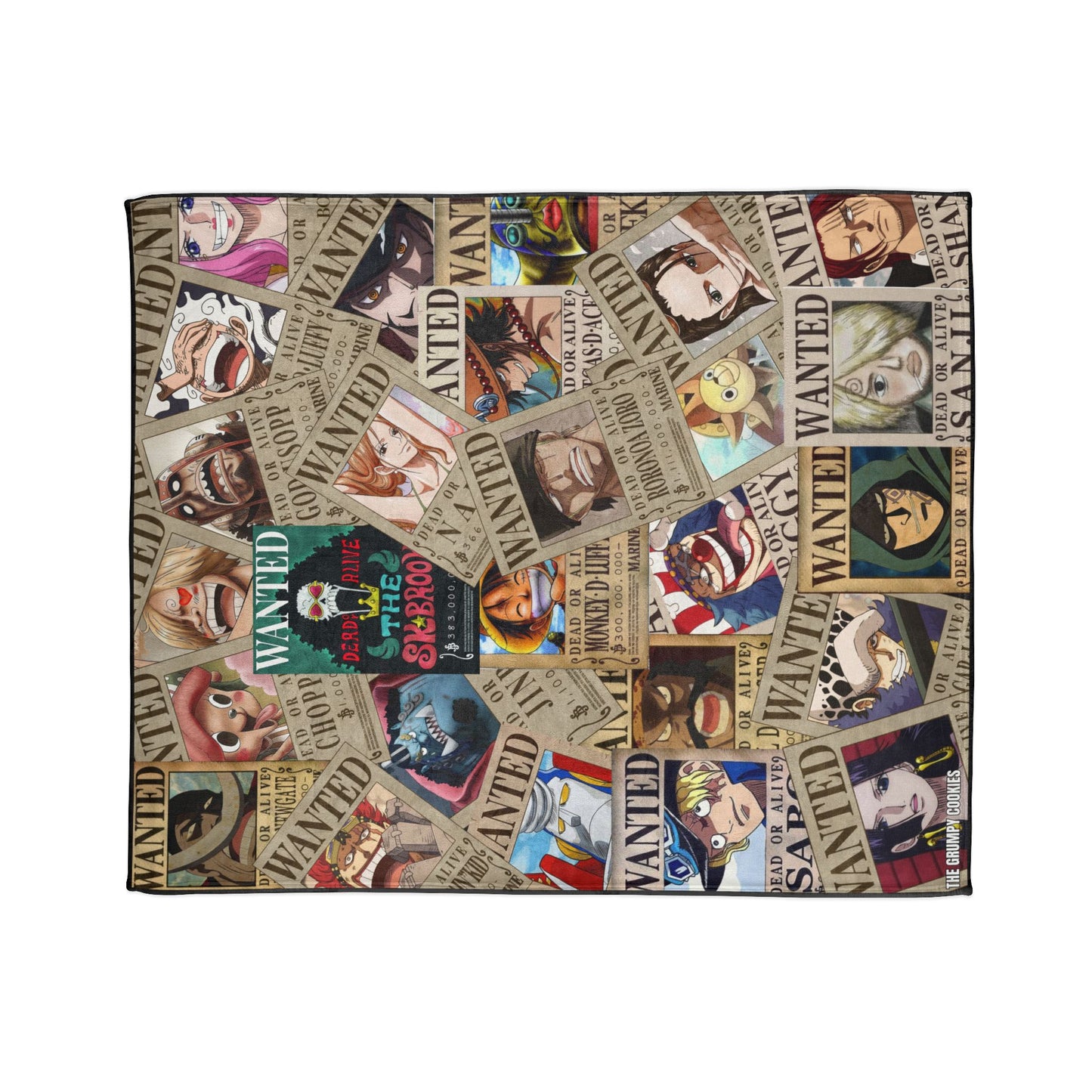 One Piece- Wanted Dead or Alive Polyester Blanket