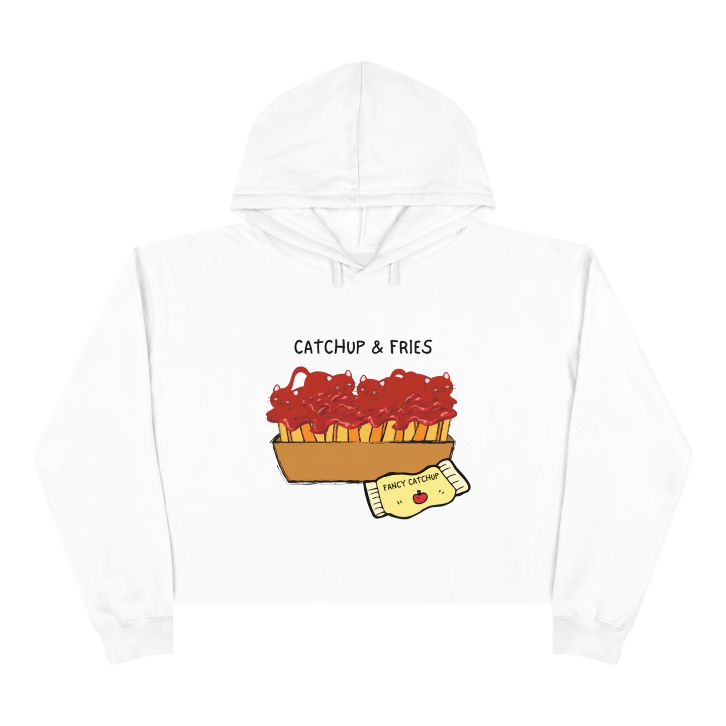 Catsup & Fries Crop Hoodie