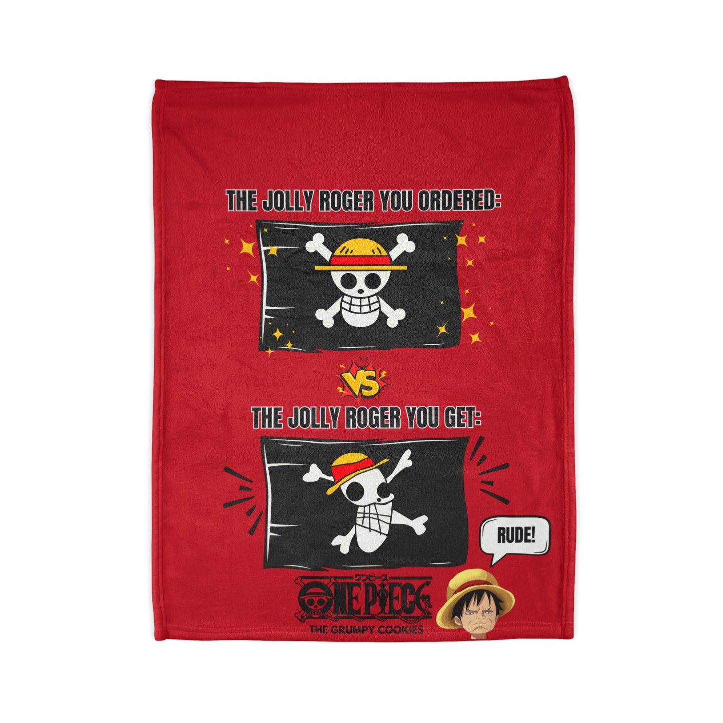 One Piece- Wish Jolly Roger Polyester Blanket