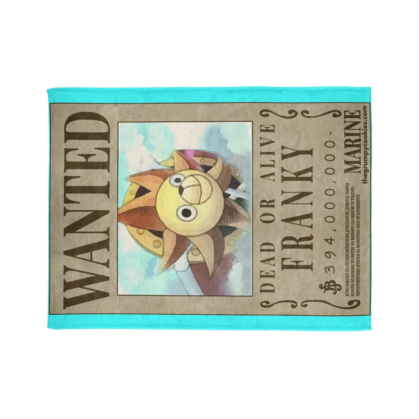 Franky Wanted Poster Polyester Blanket