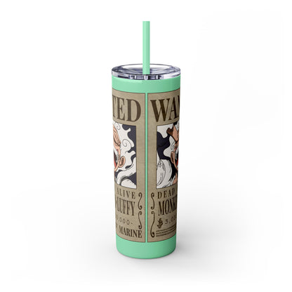 One Piece - Luffy Fifth Gear Skinny Tumbler with Straw, 20oz