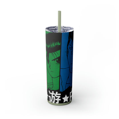 Yu Yu Hakusho Skinny Tumbler with Straw, 20oz