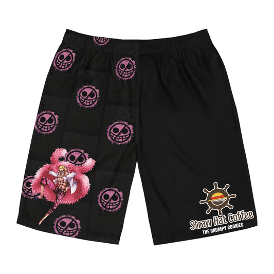 Straw Hat Coffee - Smile Men's Board Shorts