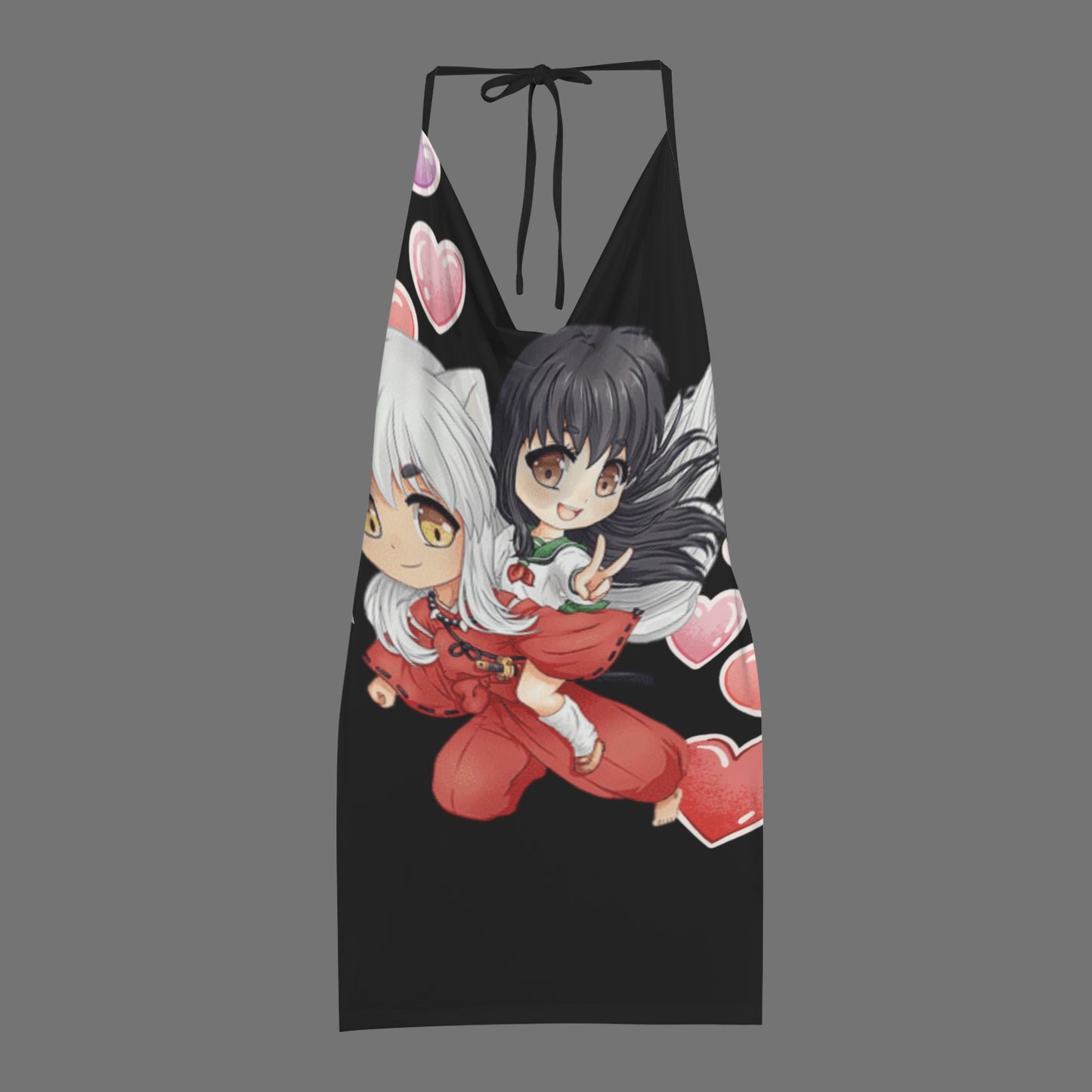 Inuyasha - I Got Your Back Chibi Backless String Halter-neck Drop Neck Party Dress