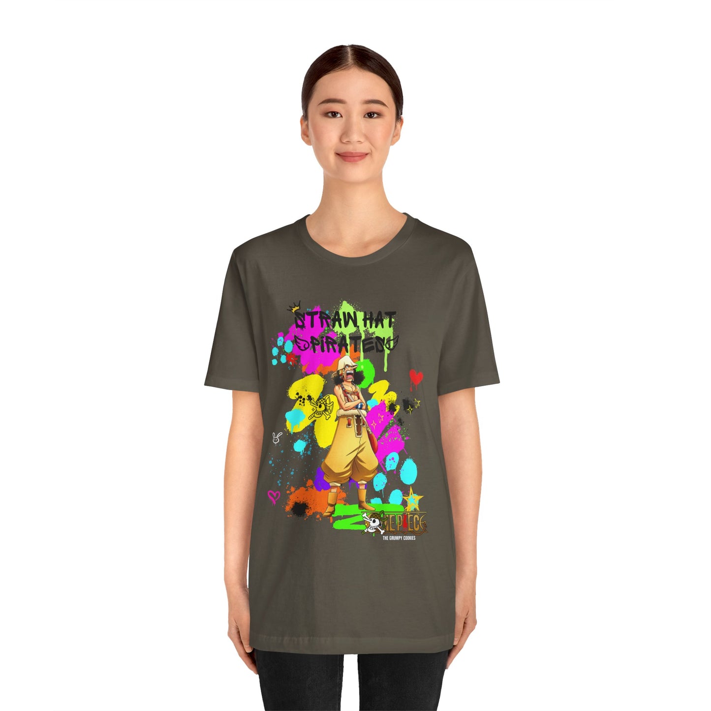 One Piece - Graffiti Usopp  Unisex Jersey Short Sleeve Tee