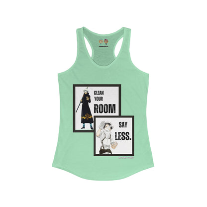 One Piece - Say Less Levi x Law Crossover Women's Ideal Racerback Tank