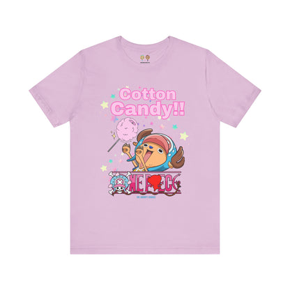 One Piece - Chopper Loves Cotton Candy Unisex Jersey Short Sleeve Tee