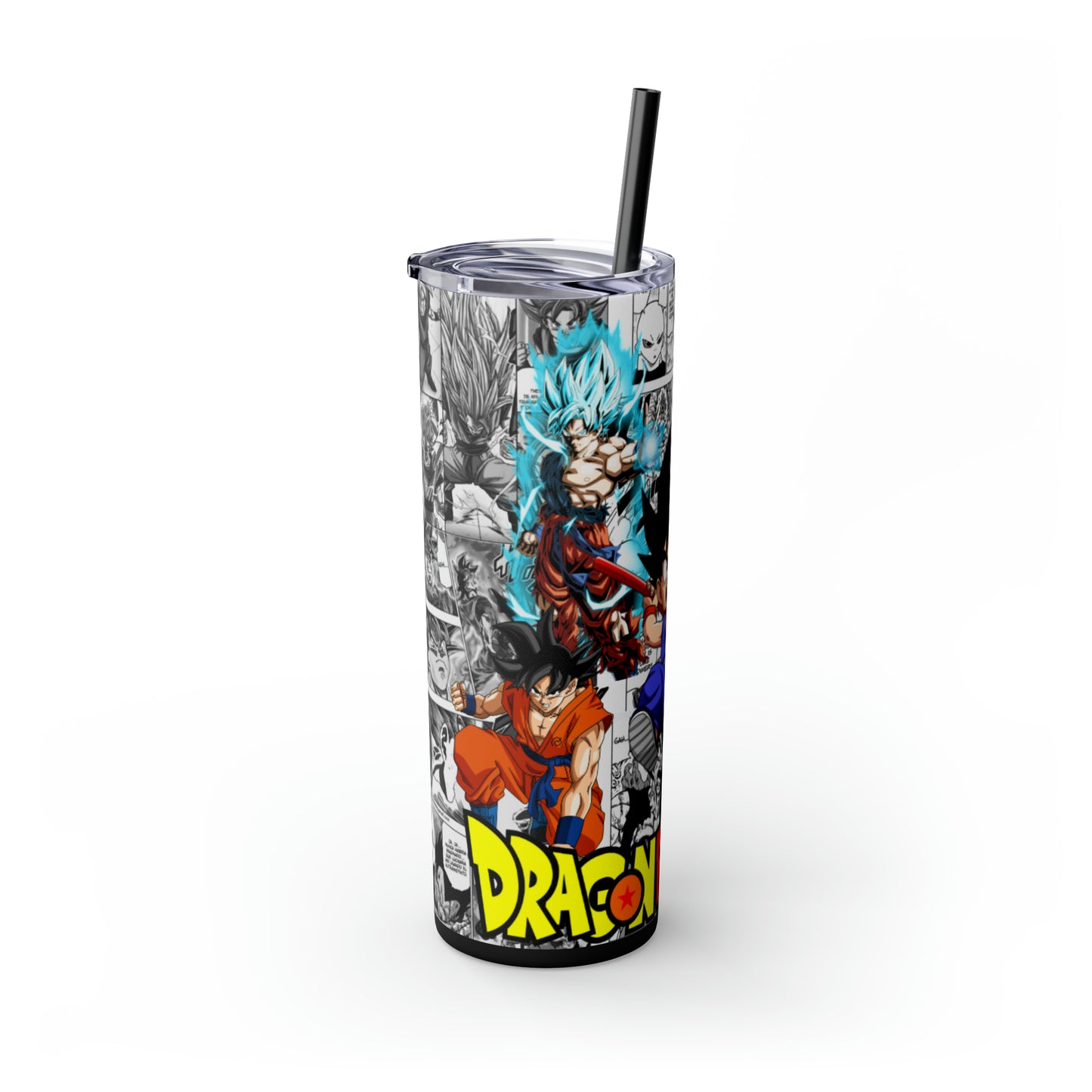 Dragon Ball Z Skinny Tumbler with Straw, 20oz