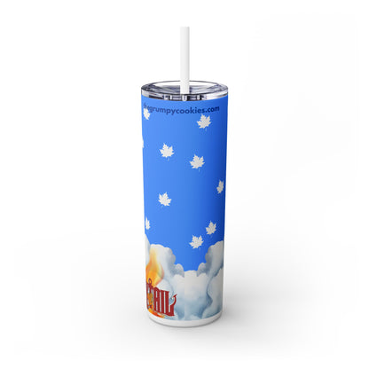 Happy As Can Be Skinny Tumbler with Straw, 20oz