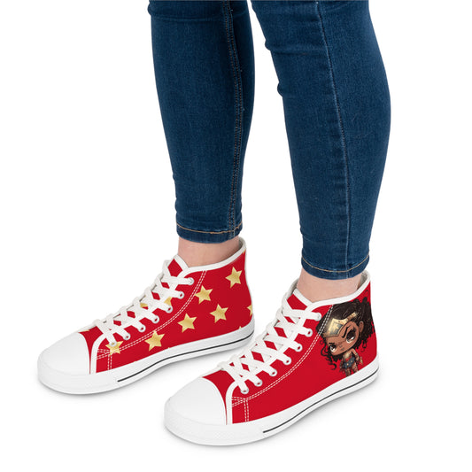 Wonder Girl High Top Red Sneaker