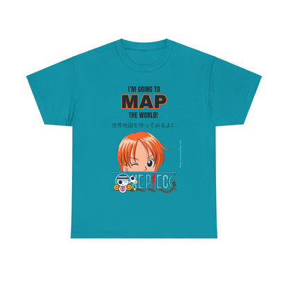 Map the World Unisex Heavy Cotton Tee