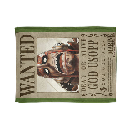 Usopp Wanted Poster Polyester Blanket