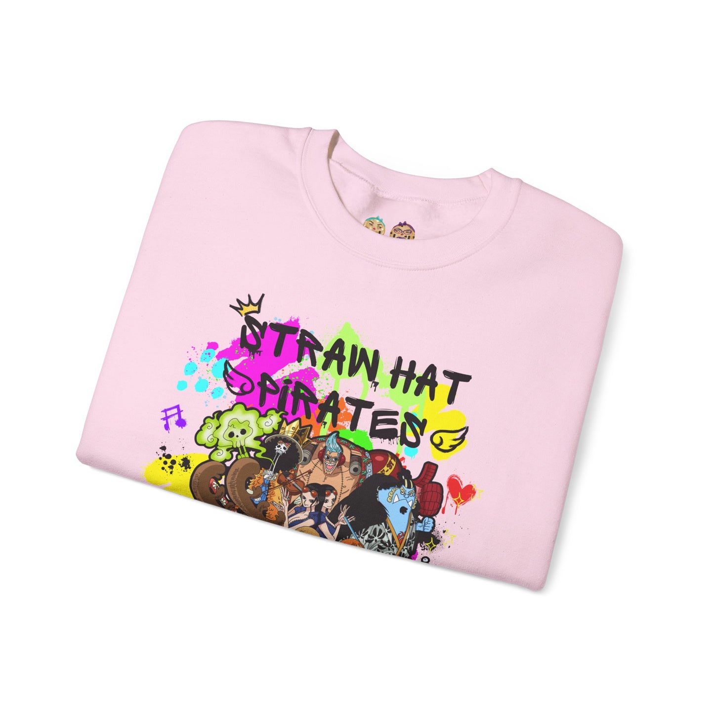 One Piece - Graffiti Straw Hat Crew Unisex Heavy Blend™ Crewneck Sweatshirt