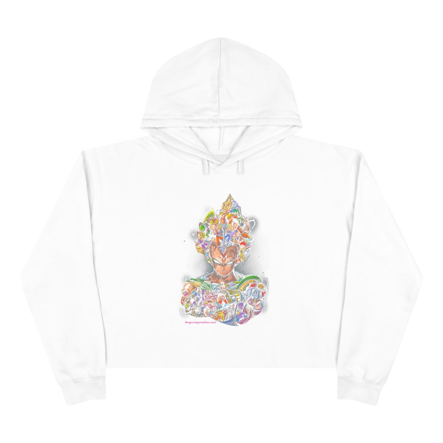 Dragon Ball Z Majin Vegeta Crop Hoodie