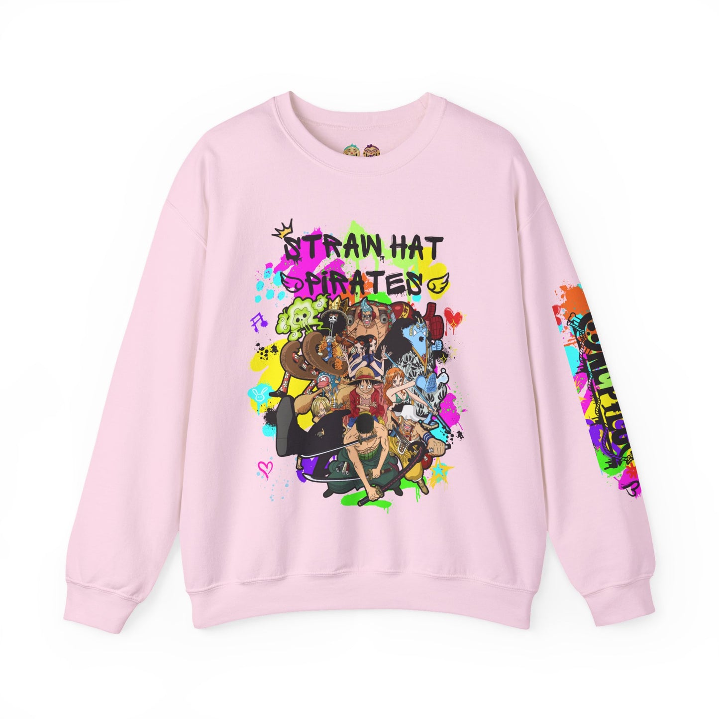 One Piece - Graffiti Straw Hat Crew Unisex Heavy Blend™ Crewneck Sweatshirt