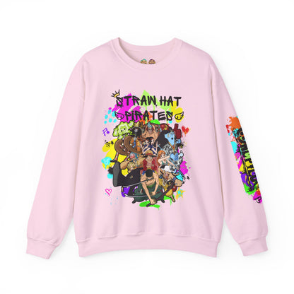 One Piece - Graffiti Straw Hat Crew Unisex Heavy Blend™ Crewneck Sweatshirt